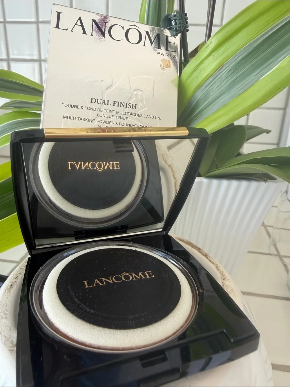 Lancôme Dual Finish Powder & Foundation Compact - Brown Cream 450 suede(N)